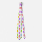 Summer Rainbow Popsicles Pattern Stropdas (Voorkant)
