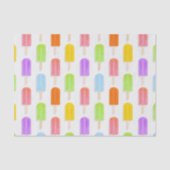 Summer Rainbow Popsicles Pattern Tissuepapier (Voorkant)