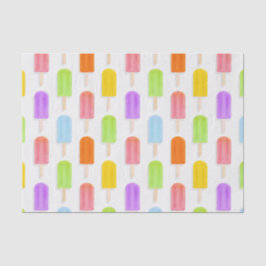 Summer Rainbow Popsicles Pattern Tissuepapier