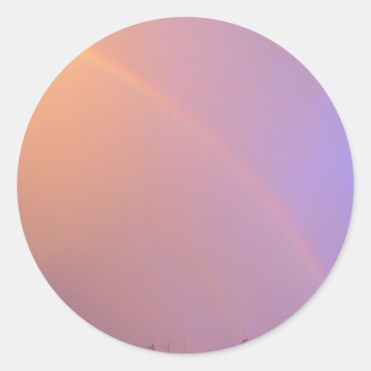 Summer Rainbow Ronde Sticker (Voorkant)