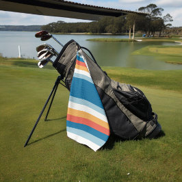 Summer Rainbow Stripes Golfhanddoek
