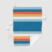 Summer Rainbow Stripes Golfhanddoek (Insitu)