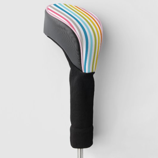 Summer Rainbow Stripes Golfheadcover (Schuin)