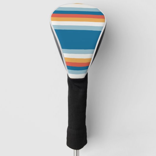 Summer Rainbow Stripes Golfheadcover (Voorkant)