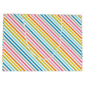 Summer Rainbow Stripes Groot Cadeauzakje (Achterkant)