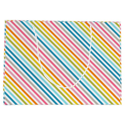 Summer Rainbow Stripes Groot Cadeauzakje (Achterkant)