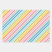 Summer Rainbow Stripes Inpakpapier Vel (Voorkant 2)