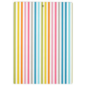 Summer Rainbow Stripes Klembord (Achterkant)