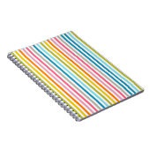 Summer Rainbow Stripes Notitieboek (Rechterzijde)
