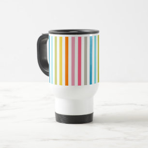 Summer Rainbow Stripes Reisbeker
