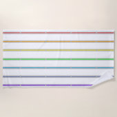 Summer Rainbow Stripes Strandlaken (Voorkant)