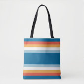 Summer Rainbow Stripes Tote Bag (Voorkant)
