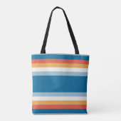 Summer Rainbow Stripes Tote Bag (Achterkant)