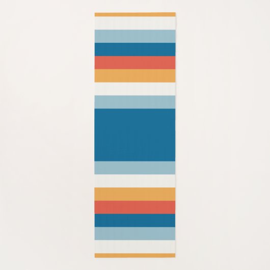 Summer Rainbow Stripes Yogamat (Achterkant)