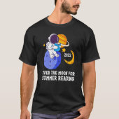 Summer Reading 2022 Space Astronaut Reader Librari T-shirt (Voorkant)