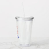 Summer Reading Blue Beach Club Party Acryl Drinkbeker (Links)