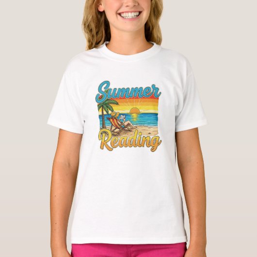 Summer Reading T-shirt! Perfect for bookworms, te T-shirt (Voorkant)