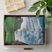 Summer Red Barn onder een absoluut verbluffende he Tissuepapier (Geschenk)