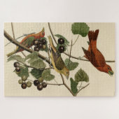 Summer Red Bird (Tanager) Audubon Birds of America Legpuzzel (Horizontaal)