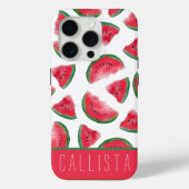 Summer Red Green Watermelon Waterverf Pattern Case-Mate iPhone Case (Achterkant)