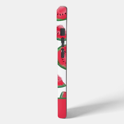 Summer Red Green Watermelon Waterverf Pattern Case-Mate iPhone Case (Achterkant / Links)