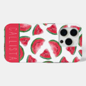 Summer Red Green Watermelon Waterverf Pattern Case-Mate iPhone Case (Achterkant (horizontaal))