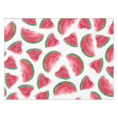 Summer Red Green Watermelon Waterverf Pattern Tafelkleed (Voorkant (Horizontaal))
