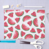 Summer Red Green Watermelon Waterverf Pattern Tissuepapier (Craft)