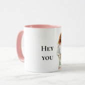 Summer Red Hair Lady Hey You Quote Mok (Voorkant links)