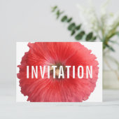 Summer Red Hollyhock (nieuw) Kaart (Staand voorkant)