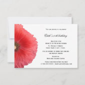 Summer Red Hollyhock (nieuw) Kaart (Achterkant)