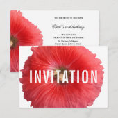 Summer Red Hollyhock (nieuw) Kaart (Voorkant / Achterkant)