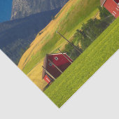 Summer Red Mountain Barns Tissuepapier (Detail)