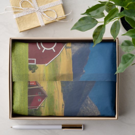 Summer Red Mountain Barns Tissuepapier (Geschenk)