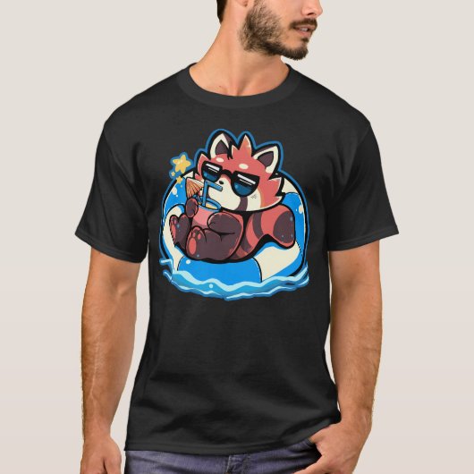 Summer Red Panda T-shirt (Voorkant)
