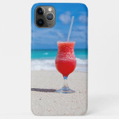 Summer Red Strawberry Margarita On Tropical Beach Case-Mate iPhone Case (Achterkant)