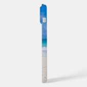 Summer Red Strawberry Margarita On Tropical Beach iPhone Hoesje (Linkerkant)