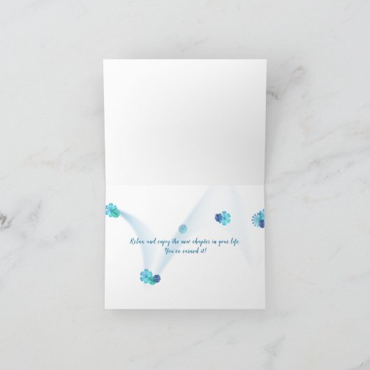 Summer Retirement by pool for Woman Kaart (Binnen)