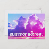 Summer Retreat Uitnodiging (Voorkant / Achterkant)