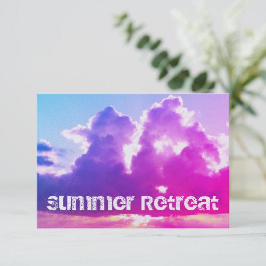 Summer Retreat Uitnodiging (Staand voorkant)