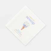 Summer Retro Bow Star Ice Cream Baby shower Servet (Hoek)