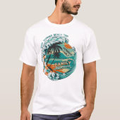 Summer Retro Family Reunion Beach Trip Vacation T-shirt (Voorkant)