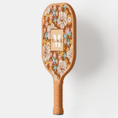 Summer Retro Flower | Monogram Pickleball Paddle (Links)