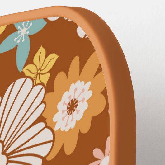 Summer Retro Flower | Monogram Pickleball Paddle (Links Detail)