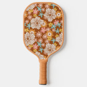 Summer Retro Flower | Monogram Pickleball Paddle (Achterkant)