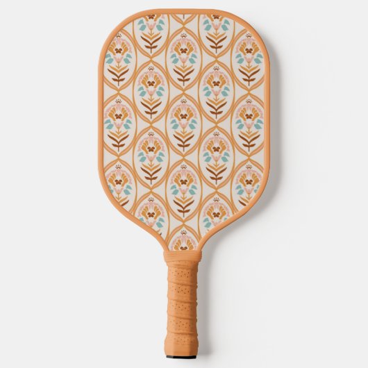 Summer Retro Garden | Monogram Pickleball Paddle (Achterkant)