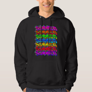 SUMMER-Retro Graffiti Colorful Summer Hoodie