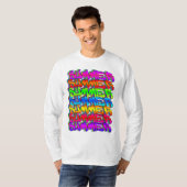 SUMMER-Retro Graffiti Colorful Summer T-shirt (Voorkant volledig)