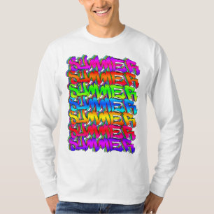 SUMMER-Retro Graffiti Colorful Summer T-shirt