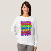 SUMMER-Retro Graffiti Colorful Summer T-shirt (Voorkant volledig)